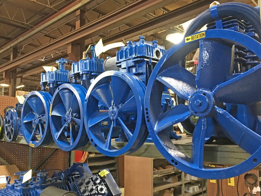 Lubbock Electric rebuilt reciprocating air compressor stock